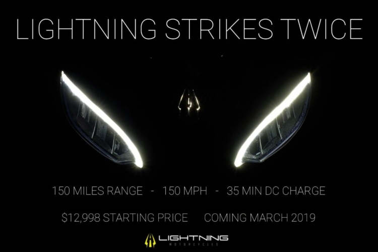Электромотоцикл Lightning Strike с ценой $13 000 развивает скорость 241 км