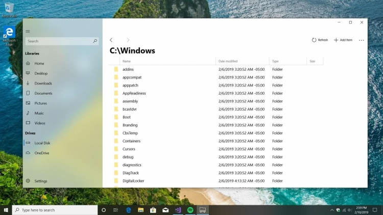 Сторонний разработчик показал современный файловый менеджер для Windows 10″