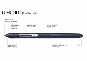 Wacom начала выпуск тонкого цифрового пера Pro Pen slim"