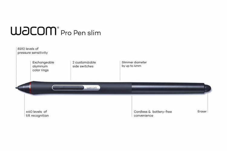 Wacom начала выпуск тонкого цифрового пера Pro Pen slim»