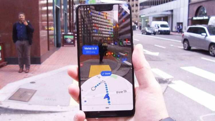 В Google Maps добавили режим дополненной реальности»