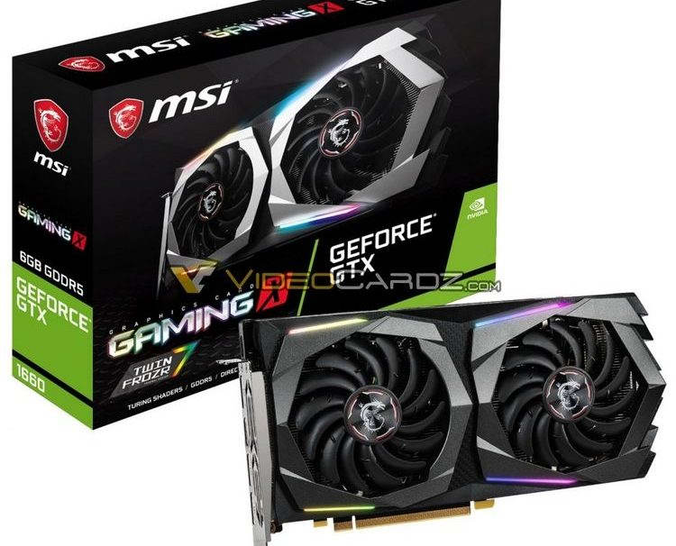 Изображения видеокарт GeForce GTX 1660 от MSI подтвердили использование в них памяти GDDR5″