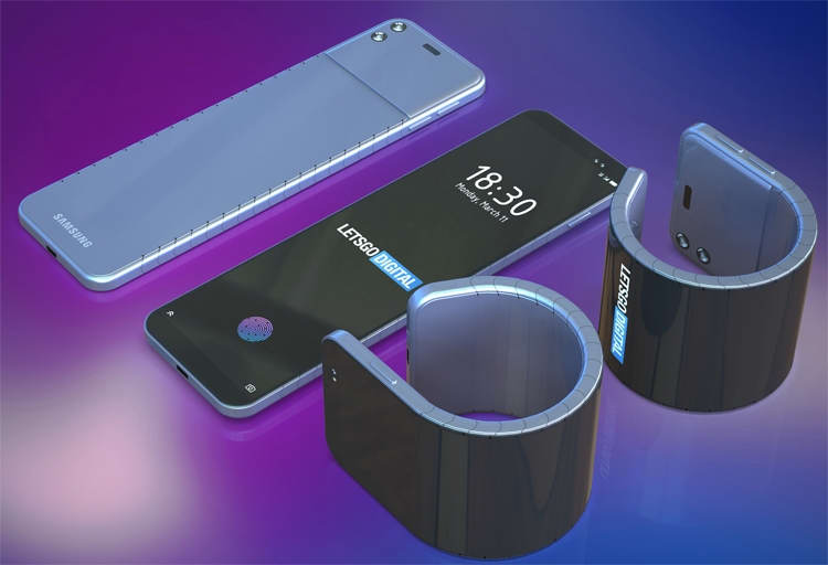 Samsung проектирует смартфон-браслет для ношения на запястье»