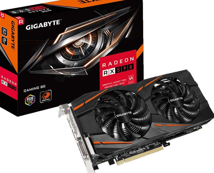 Видеокарта GIGABYTE Radeon RX 590 Gaming 8G получила подсветку RGB Fusion»