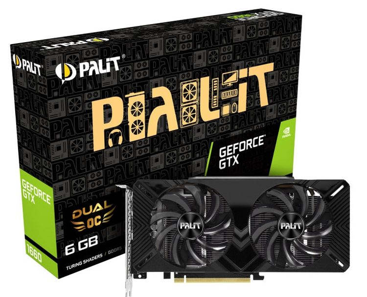 В семейство ускорителей Palit GeForce GTX 1660 вошли четыре модели»