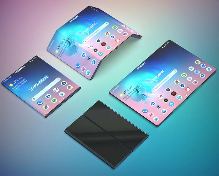 По стопам Xiaomi: Samsung проектирует смартфон двойного сложения»