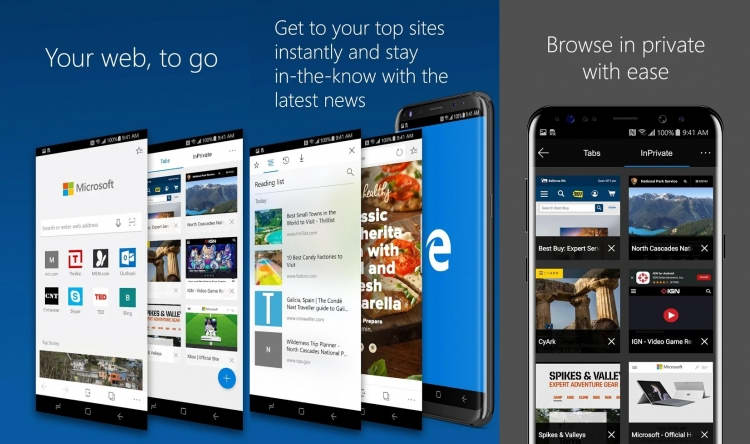 Мобильная версия Microsoft Edge получила бизнес-возможности»