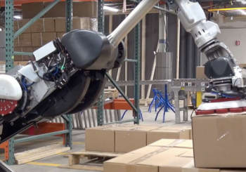 Видео: обновлённый робот Boston Dynamics Handle с захватом на присоске легко управляется на складе"