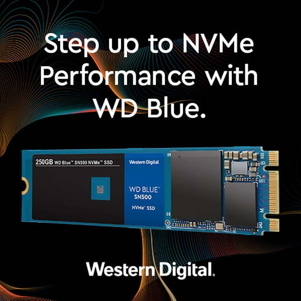 WD Blue SN500 NVMe SSD: доступные накопители ёмкостью 250 и 500 Гбайт»
