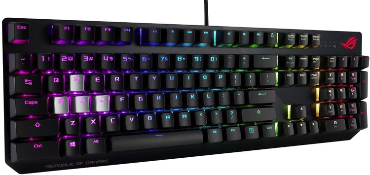 Поклонникам шутеров посвящается: механическая клавиатура ASUS ROG Strix Scope»