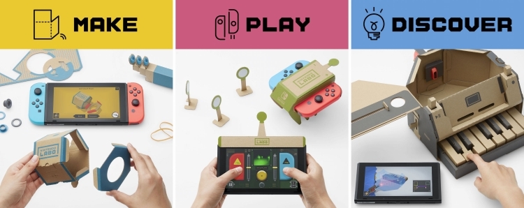 Видео: новые ролики наборов Nintendo Labo и функция программирования собственных игр