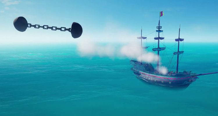 Цепные ядра в Sea of Thieves сломают вашу мачту в Марте