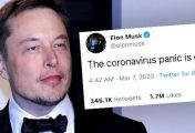 Илон Маск назвал страх перед коронавирусом «глупостью»